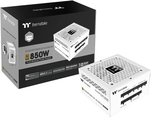 Miniatura 9 de Thermaltake Toughpower GF A3 850W, Conectores 450W reales de 12VHPWR en la fuente de alimentación y serie NVIDIA RTX 40, ATX 3.0/PCI-E 5.0, 80+