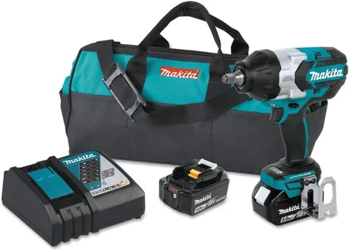 Makita XWT08T 18V LXT® Llave de impacto de iones de litio sin escobillas inalámbrica de alto torque de 1/2" con accionamiento cuadrado, kit con
