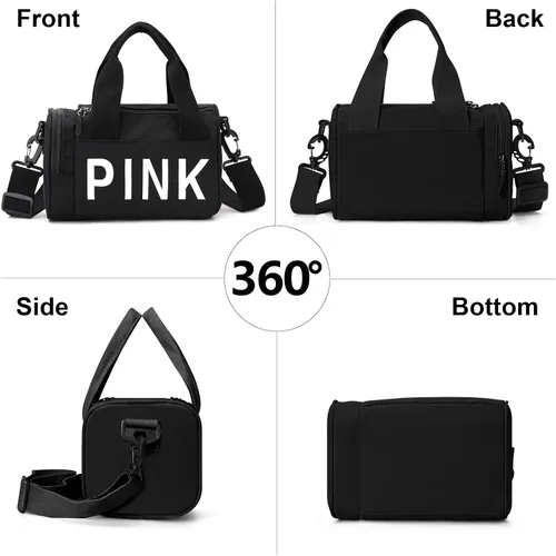 Miniatura 2 de Mini bolsa cruzada pequeña para gimnasio para mujeres y hombres, bonita bolsa de lona pequeña, bolsa deportiva estética, bolsa de gimnasio