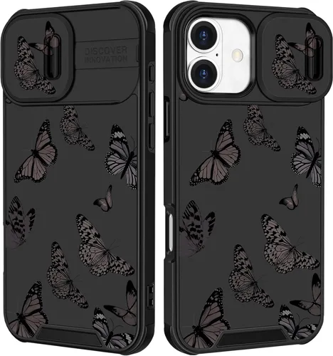 Miniatura 42 de Funermei Funda 2 en 1 para iPhone 13/iPhone 14 para mujeres, linda funda de teléfono con calavera para niñas, diseño de esqueleto gótico, divertido