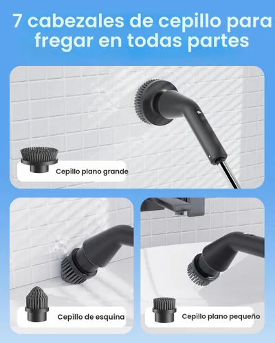 Miniatura 6 de Leebein Cepillo Eléctrico Giratorio, Nuevo Cepillo de Limpieza Inalámbrico 2025, Cepillo para Baño, Cepillo de Ducha Impermeable IPX7 con 7