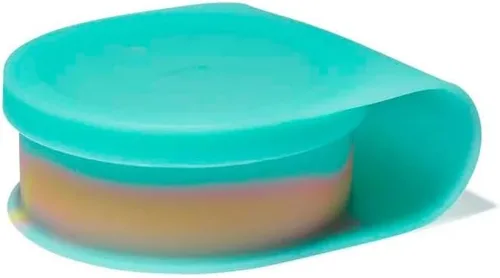 Miniatura 8 de Silipint Cuenco de silicona con tapa Go Go Connected, irrompible, no tóxico, apto para lavavajillas (Aurora, 25 onzas, paquete de 2)