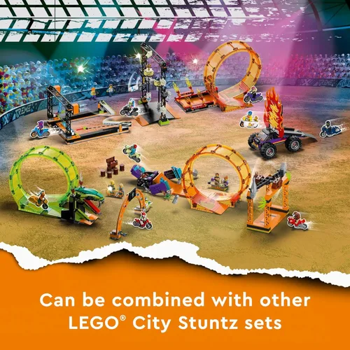 Miniatura 4 de LEGO City Stuntz Smashing Chimpancé Stunt Loop 60338 - Juego de juguetes de construcción para niños, niñas y niños a partir de 7 años (226 piezas)