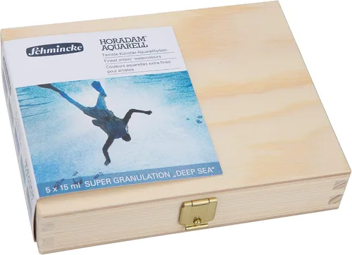 Miniatura 15 de Schmincke - HORADAM® AQUARELL, surtido completo de 40 medios recipientes de acuarelas de granulación súper fuerte, 74 440 097, caja de metal