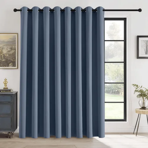Miniatura 12 de RYB HOME - Cortinas opacas para patio - Cortinas con ojales sólidos, paneles de ventana grandes, eficiencia energética, cortinas de privacidad