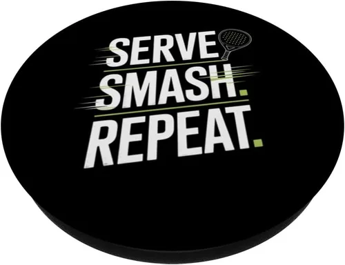 Miniatura 2 de Serve Smash Repeat Padel Player Racket Court PopSockets Adhesive PopGrip