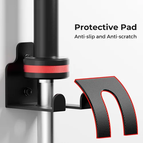 Miniatura 2 de XZHXFX Soporte de Barra de Pared, Soporte de Pared para Barra Individual, Estante de Pared para Barra de Gimnasio en Garaje, Estante de Pared