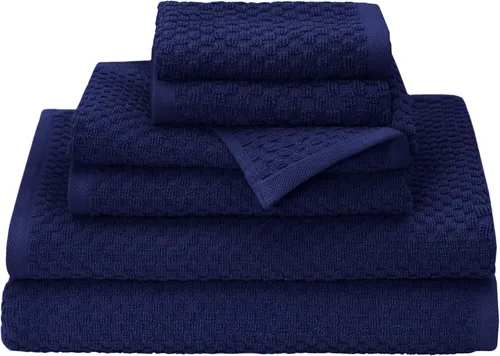 Miniatura 39 de COTTON CRAFT Sábanas de Baño con Tejido de Gofre - Juego de 2 Sábanas de Baño de Lujo Estilo Spa Europeo con Tejido de Gofre - Sábana de Baño de Gris