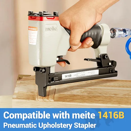 Miniatura 7 de meite Grapas de alambre fino de calibre 22 de 13/32 pulgadas (0.398 in) para pistola de grapas, grapas galvanizadas de 1/2 pulgada de longitud