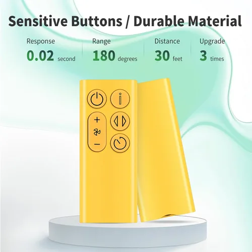 Miniatura 8 de BP01 Nuevo control remoto de repuesto compatible con Dyson BP01 Cool Tower Fan Purificador de aire (amarillo)
