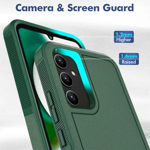 Miniatura 277 de Jeylly Compatible con Samsung Galaxy A22 5G Funda, Funda Samsung A22 5G con 2pcs protectores de pantalla de vidrio templado