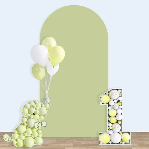 Miniatura 17 de Cubierta de arco de 6 x 2.6 pies, cubierta de elastano para arco de boda, cubierta de telón de fondo de arco de boda, cubierta de fondo de arco