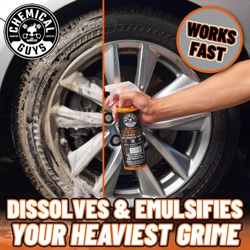 Miniatura 8 de Chemical Guys Orange Degreaser 16 oz - Paquete de 3 toallas de microfibra de grado profesional - Kit de limpieza resistente para motores, ruedas