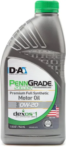 PENN GRADE 61526, aceite de motor sintético completo Select SAE 0W-20, 1 cuarto de galón (paquete de 12)