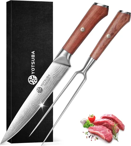 Miniatura 13 de Juego de cuchillos de cocina YOTSUBA 3 piezas, juego de cuchillos de chef ultra afilados de acero inoxidable de alto carbono, para uso doméstico