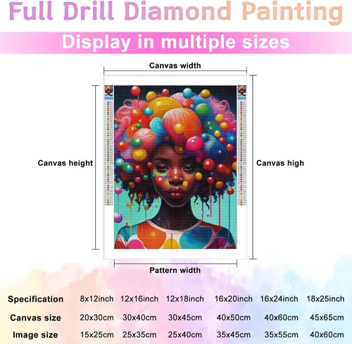 Miniatura 2 de Hermosos kits de pintura de diamantes de imitación para adultos, 5D DIY redondo de punto de cruz, bordado de diamantes de imitación de cristal