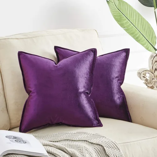 Miniatura 23 de GIGIZAZA Fundas de Almohadas Decorativas de Terciopelo Dorado Lumbar 12x20 Oblongas para Sofá y Sillón Paquete de 2
