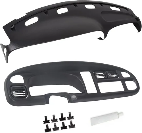 Miniatura 10 de ECOTRIC Cubierta para salpicadero Compatible con camionetas Dodge Ram 1500 de 1998 a 2001, Dodge Ram 2500 Base/Dodge Ram 3500 Base de 1998 a 2002