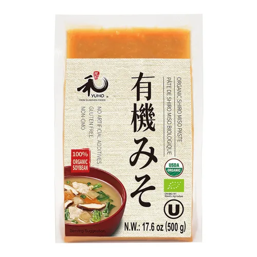 YUHO Pasta orgánica Shiro Miso, sin OMG, sin MSG, sopa instantánea de miso estilo japonés, sin gluten, kosher, sin conservantes, regalo de