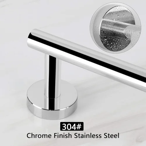 Miniatura 4 de NearMoon - Barra para toallas de baño, accesorios de baño de acero inoxidable, para toalla de ducha para baño, soporte de toalla montado en la pared