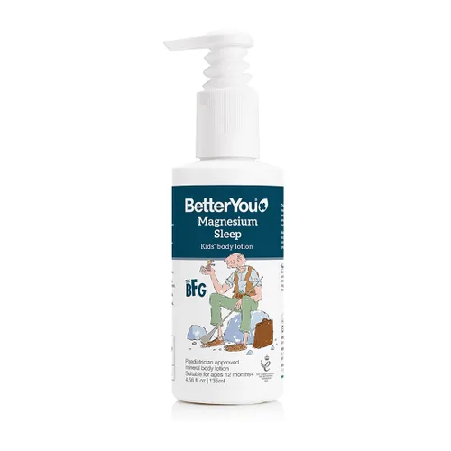 BetterYou Loción corporal de magnesio para dormir - Loción corporal relajante para niños - Crema de magnesio con lavanda y manzanilla - Para niños