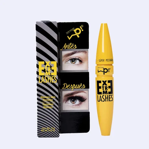 Miniatura 2 de Zermat Xtreme Lashes Mascara Máscara voluminizadora y alargadora con cepillo de silicona curvado Infundido con pantenol y ceras naturales Uso