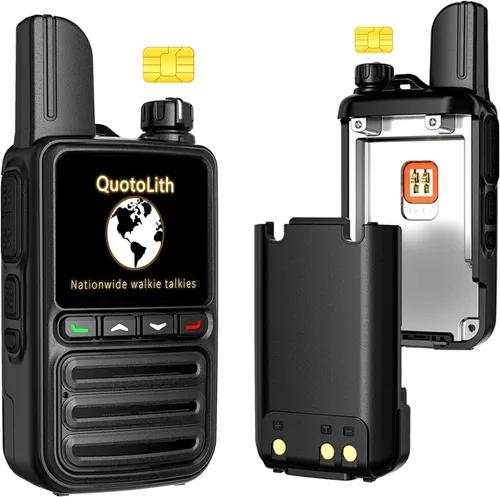 2 walkie talkies de largo alcance gratuitos de por vida, radios bidireccionales POC de alcance ilimitado 4G LTE, con tarjeta SIM de por vida, más de
