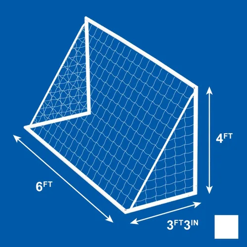 Miniatura 4 de FORZA Red de fútbol de repuesto de 6 x 4 pies [individual o par] - Redes de fútbol de repuesto para porterías de jardín de niños