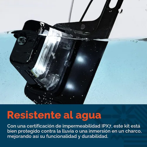 Miniatura 4 de True Mods - Luz LED negra para placa de matrícula para remolque de barco [montaje de soporte de acero] [DOT FMVSS 108] [SAE L] 12 V CC impermeable