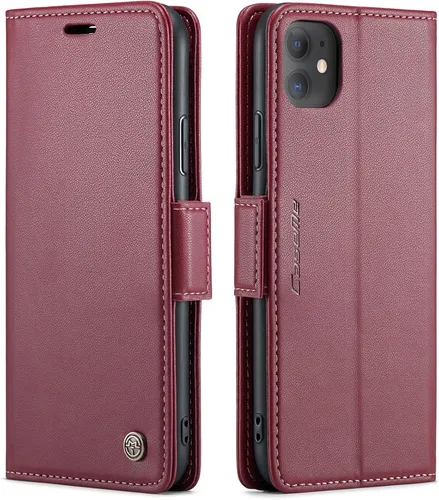 Miniatura 43 de QLTYPRI Funda tipo cartera para iPhone 7/8/SE 2020/SE 2022 5G, funda magnética de piel sintética de alta calidad con bloqueo RFID, ranuras