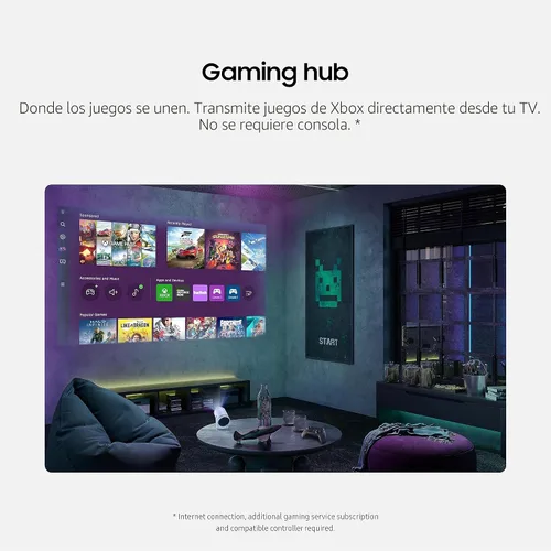 Miniatura 6 de Samsung 30" - 100" The Freestyle 2nd Gen con Gaming Hub Proyector portátil inteligente, FHD, HDR, experiencia de cine en casa de pantalla grande