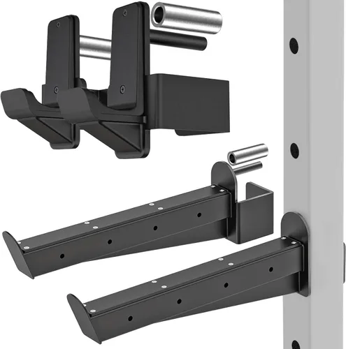 Miniatura 14 de Kipika Accesorio de estante de potencia para orificios de 5/8" y 1" - Equipo de gimnasio para casa resistente para estante de sentadillas de 2x2