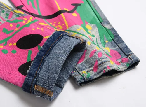 Miniatura 175 de Enrica Pantalones vaqueros estampados casuales para hombre