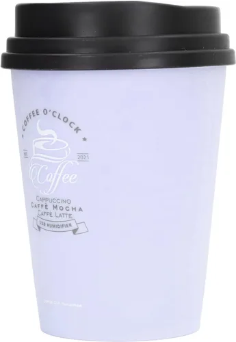 Miniatura 10 de Humidificador de escritorio USB 10.1 fl oz taza de café de bajo ruido apagado automático compacto ligero ahorro de espacio mini humidificador