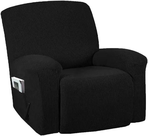 Miniatura 14 de Funda para silla reclinable, mezcla de poliéster, suave, para sofá, fundas protectoras elásticas con parte inferior elástica, tela tejida jacquard