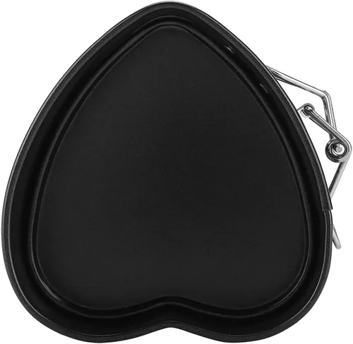 Miniatura 4 de Milltrip Molde para pastel de corazón de 4 pulgadas, antiadherente, parte inferior extraíble, estilo clásico, molde extraíble en forma de corazón
