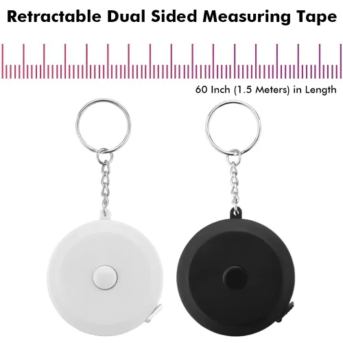 Miniatura 2 de Edtape - 2 cintas métricas para cuerpo, cinta métrica para tela de costura corporal, tela a medida, cinta de medición médica, 60 pulgadas/4.9 ft