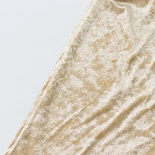 Miniatura 8 de Efavormart Cubierta de Mesa Rectangular Ajustada Elástica de Terciopelo Aplastado Beige de 6 pies