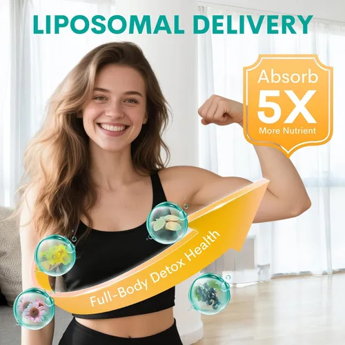 Miniatura 2 de Gotas de drenaje linfático liposomal de 2000 mg - Sistema linfático y apoyo inmunológico - Apoyo al equilibrio de líquidos - Suplementos