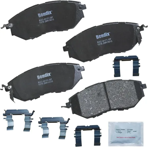 Miniatura 298 de Pastillas de freno delanteras cerámicas Bendix Priority1 CFC2302 para Hyundai Elantra 2021, Sonata 2022-2020, Kia K5 2023-2021