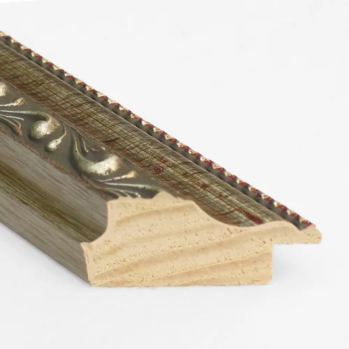 Miniatura 2 de Amanti Art Espejo de baño plateado para sobre el fregadero, 22 x 44 pulgadas, espejo rectangular de plata parisina, marco de madera tradicional
