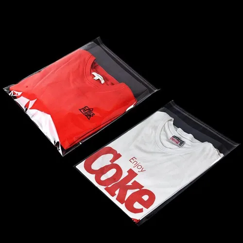 Miniatura 8 de Keoferlo 100 bolsas de polietileno transparente de 10 x 14 pulgadas de celofán autosellantes para camisetas de plástico transparente para envolver