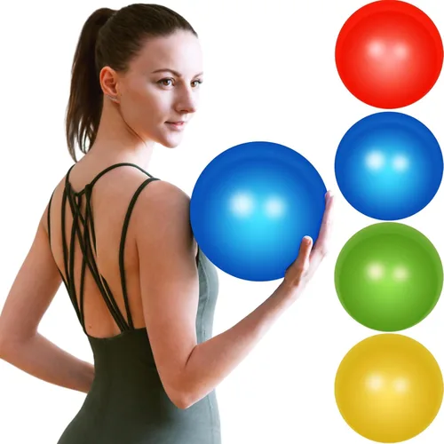 Miniatura 9 de Leyndo Pelota de ejercicio de yoga, pilates, embarazo, parto, fitness, con bomba rápida, antiestallido para mejorar la postura, equilibrio, yoga
