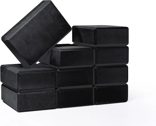 Bloque de yoga de 3 pulgadas, paquete de 10 bloques de yoga de espuma EVA a granel, ladrillo de yoga firme y de apoyo, espuma de equilibrio para