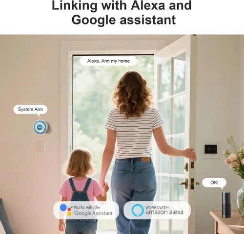 Miniatura 2 de Sistema de alarma PGST para seguridad del hogar, sistemas de seguridad inalámbricos 2025 para casa con alertas instantáneas por aplicación, 13