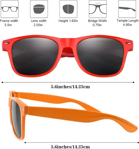 Miniatura 55 de FEPITO Paquete de 24 lentes de sol de fiesta a granel para regalos de fiesta de cumpleaños, rellenos de bolsas de golosinas para playa, piscina