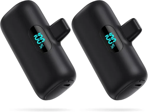 Miniatura 12 de Cargador portátil pequeño para iPhone 14/13,5000mAh PD cargador de carga rápida, mini batería portátil cargador de teléfono esencial de viaje