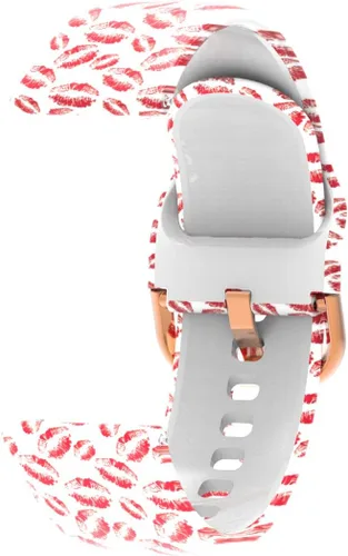 Miniatura 5 de Bandas para Quican IDW16/IDW19/W16B - Correa de reloj inteligente con patrón de correa de silicona transpirable, correas impermeables, correa