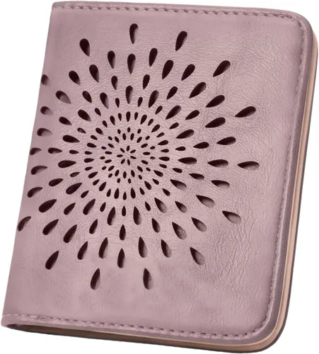 Miniatura 17 de APHISON Billetera pequeña delgada para mujeres y hombres, cartera RFID para mujer, diseño de girasol, de piel con girasol, tarjetero para tarjetas
