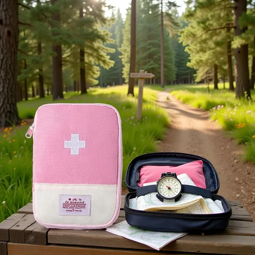 Miniatura 2 de 1 bolsa de primeros auxilios vacía, bolsa de primeros auxilios vacía, mini bolsa médica portátil para acampar al aire libre, senderismo, viajes